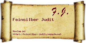 Feinsilber Judit névjegykártya